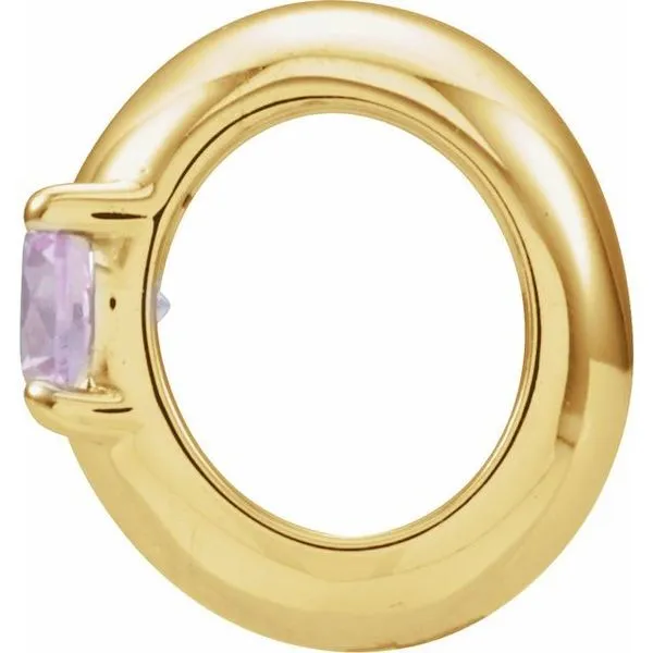 Birth of a Child® Miniature Imitation Birthstone Ring Pendant Image 2 Arlene's Fine Jewelry Vidalia, GA