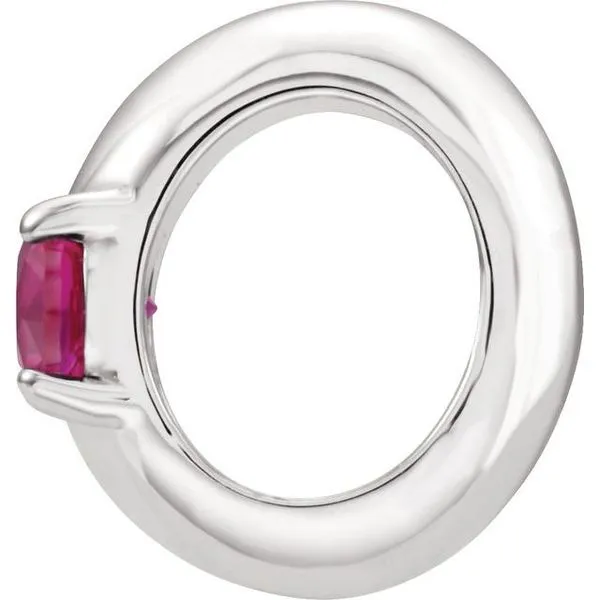 Birth of a Child® Miniature Imitation Birthstone Ring Pendant Image 2 M. J. Thomas Jewelers, Ltd. Stratford, CT