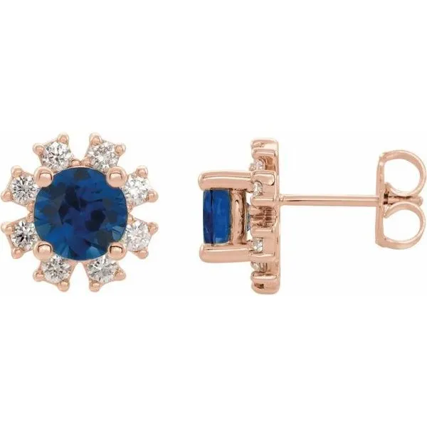 Round 4-Prong Halo-Style Earrings Hart's Jewelers Grants Pass, OR