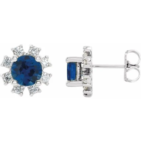 Round 4-Prong Halo-Style Earrings Hart's Jewelers Grants Pass, OR