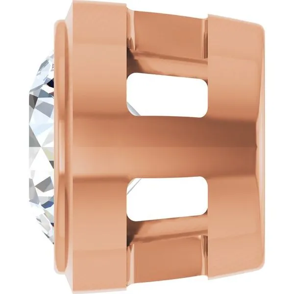 Round Bezel-Set Slide Pendant Image 3 Rasmussen Jewelers Spanish Fork, UT