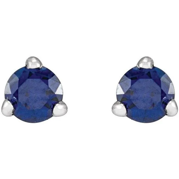 Round 3-Prong Claw Stud Earrings Image 2 Cherry Street Jewelers Tulsa, OK