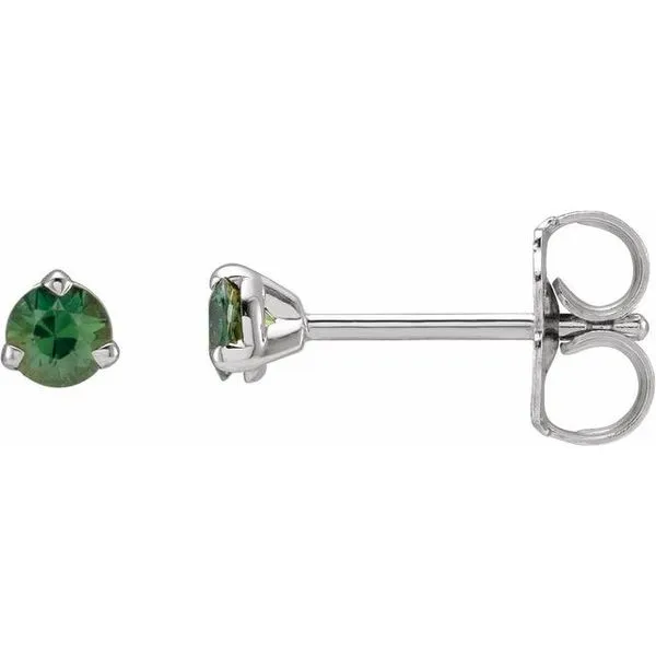 Round 3-Prong Claw Stud Earrings Hopman Jewelers Elkhart, IN