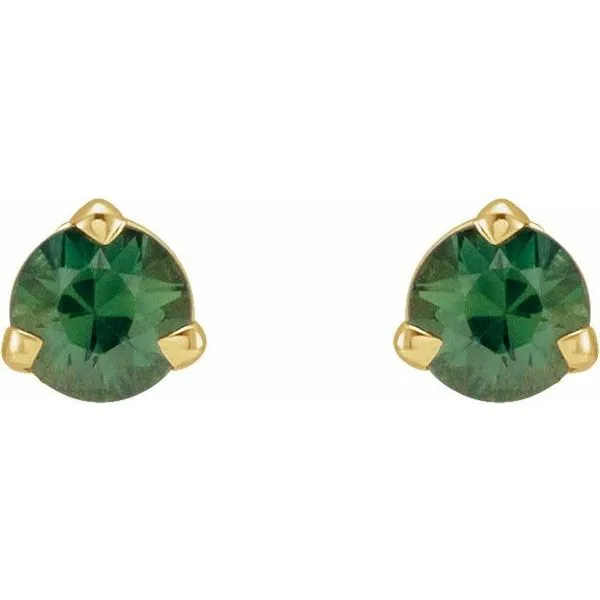 Round 3-Prong Claw Stud Earrings Image 2 Rasmussen Jewelers Spanish Fork, UT