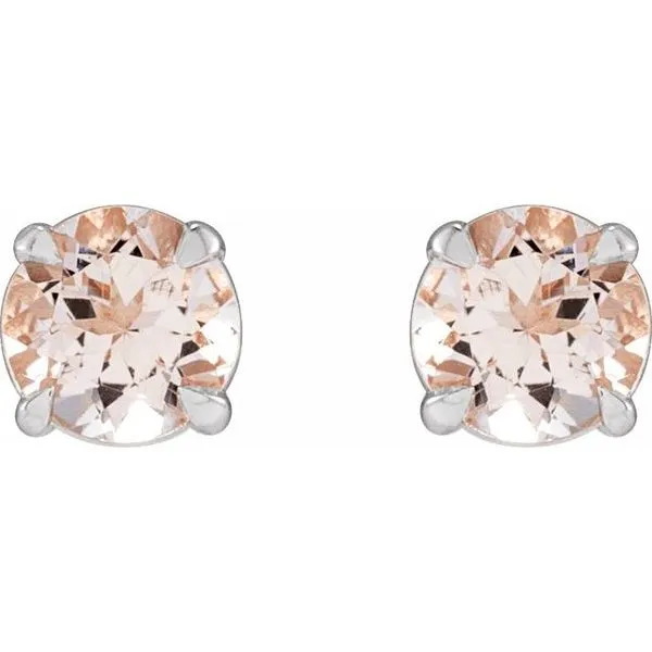 Round 4-Prong Claw Stud Earrings Image 2 Cherry Street Jewelers Tulsa, OK