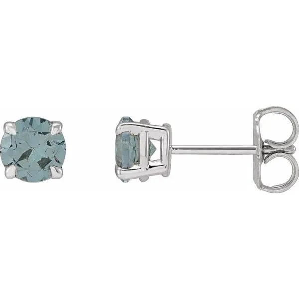 Round 4-Prong Claw Stud Earrings Hopman Jewelers Elkhart, IN