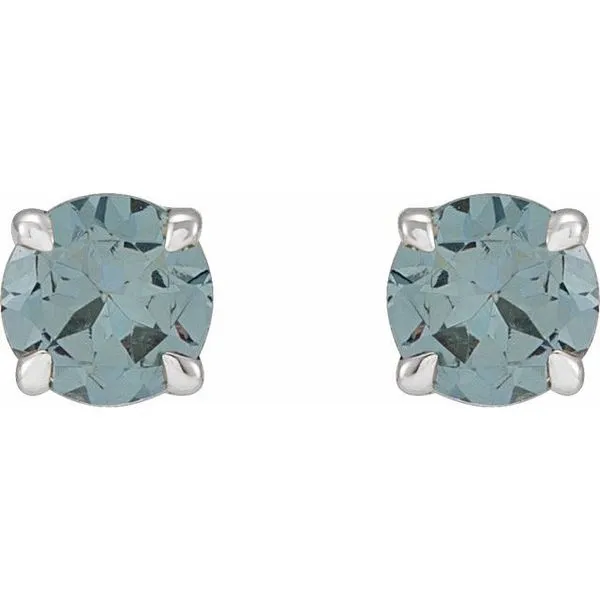 Round 4-Prong Claw Stud Earrings Image 2 Arlene's Fine Jewelry Vidalia, GA