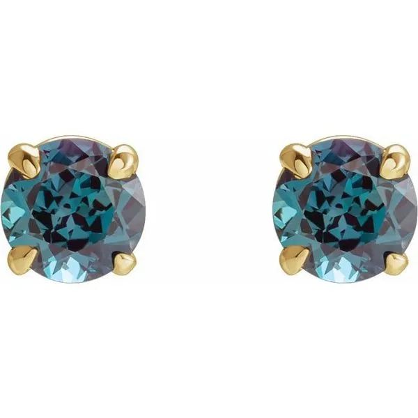 Round 4-Prong Claw Stud Earrings Image 2 M. J. Thomas Jewelers, Ltd. Stratford, CT