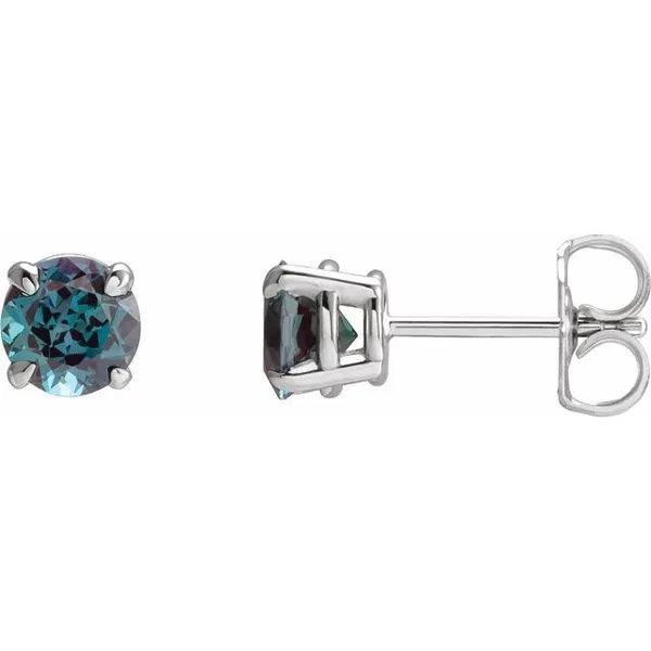 Round 4-Prong Claw Stud Earrings Hopman Jewelers Elkhart, IN