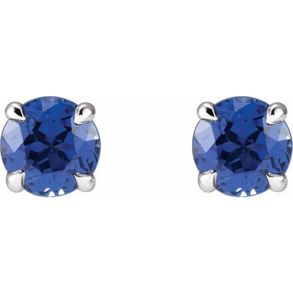 Round 4-Prong Claw Stud Earrings Image 2 John E. Koller Jewelry Designs owasso, OK