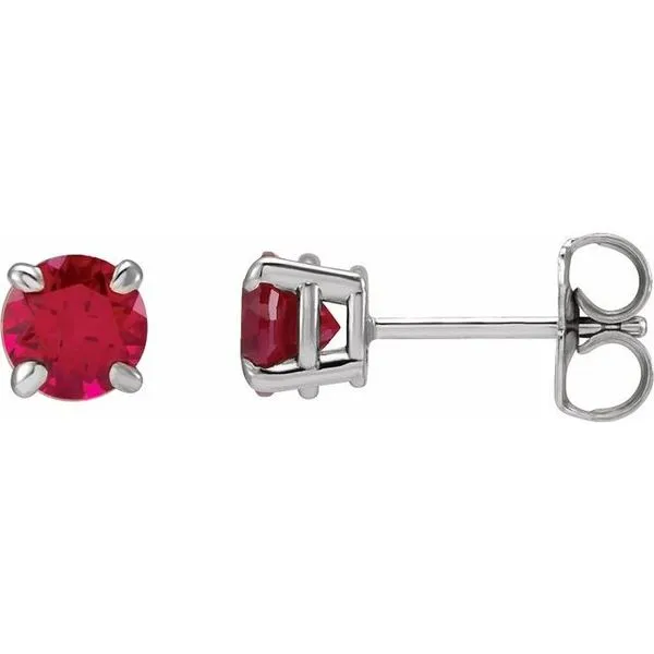 Round 4-Prong Claw Stud Earrings Hopman Jewelers Elkhart, IN