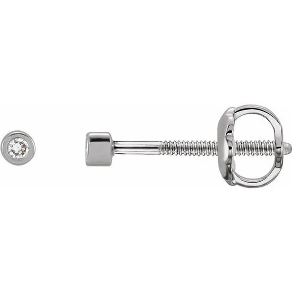 Round Micro Bezel-Set Stud Earrings Diny's Jewelers Middleton, WI