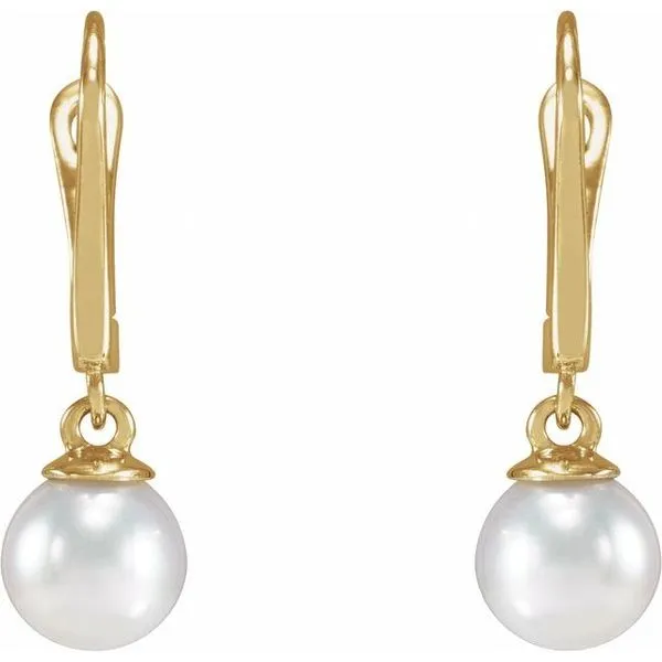Click-In Pearl Earrings Image 2 Hopman Jewelers Elkhart, IN