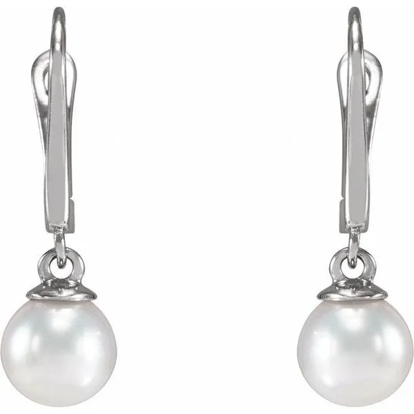 Click-In Pearl Earrings Image 2 Smith Jewelers Franklin, VA