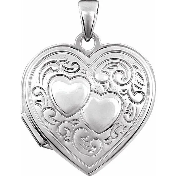 Engravable Heart Locket Jewelry Design Studio Jensen Beach, FL
