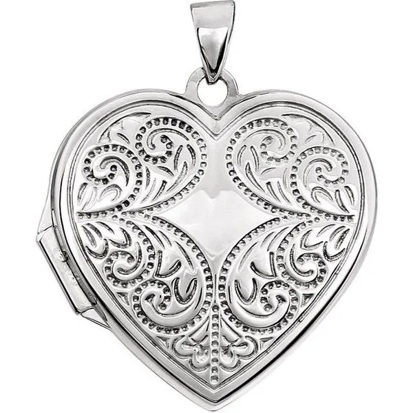 Engravable Heart Locket Jewelry Design Studio Jensen Beach, FL