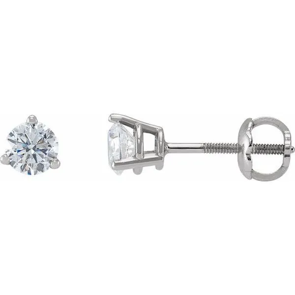 Round 3-Prong Stud Earrings J. Meredith Jewelers Delafield, WI
