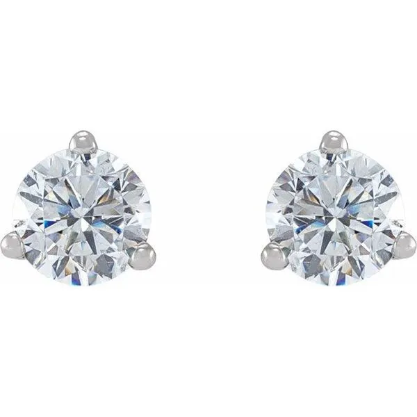 Round 3-Prong Stud Earrings Image 2 Cherry Street Jewelers Tulsa, OK