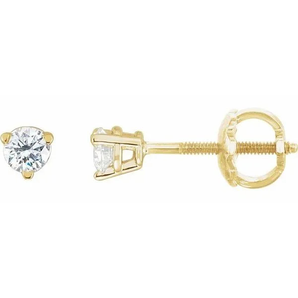 Round 3-Prong Stud Earrings James & Williams Jewelers Berwyn, IL