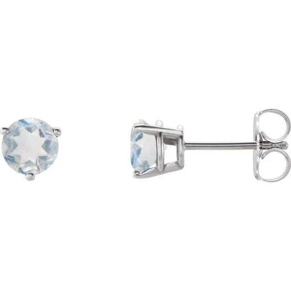 Round 3-Prong Stud Earrings Hopman Jewelers Elkhart, IN