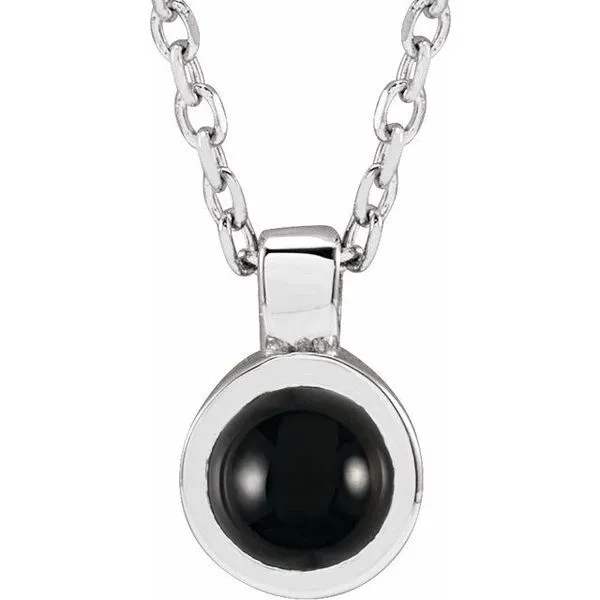 Bezel-Set  Necklace Ellsworth Jewelers Ellsworth, ME