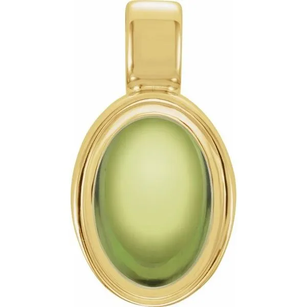 Oval Bezel-Set Cabochon Pendant D&M Jewelers Green Bay, WI