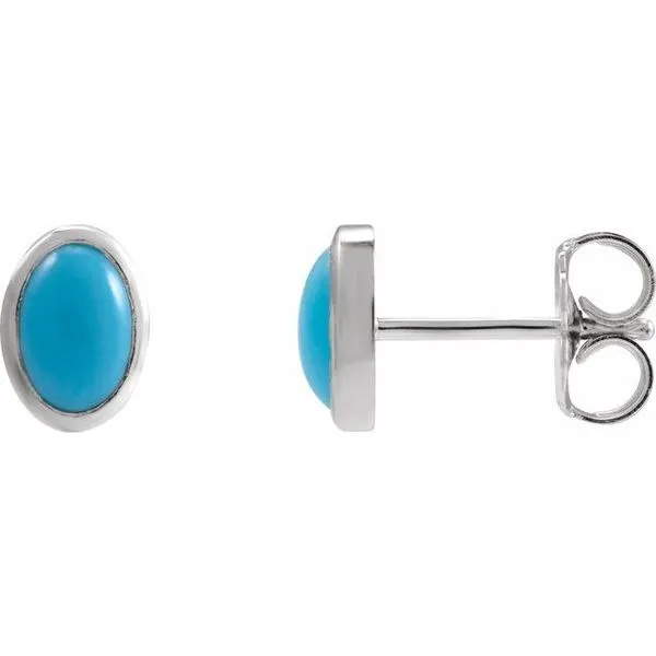 Oval Bezel-Set Cabochon Earrings Moseley Diamond Showcase Inc Lexington, SC
