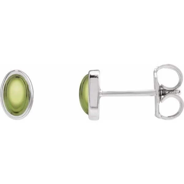 Oval Bezel-Set Cabochon Earrings Spath Jewelers Bartow, FL
