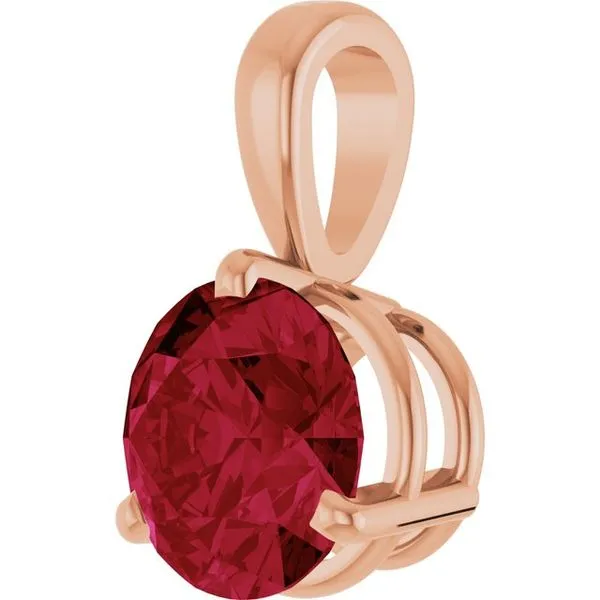 Solitaire Pendant Image 2 James & Williams Jewelers Berwyn, IL