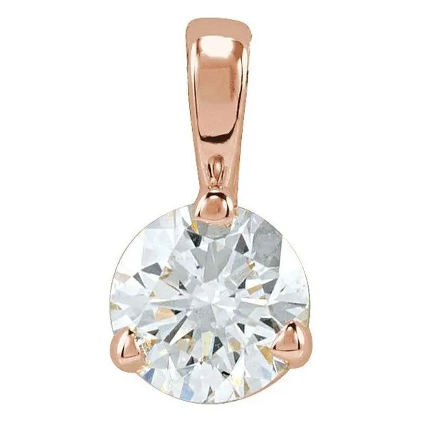 Solitaire Pendant Image 2 D'Errico Jewelry Scarsdale, NY