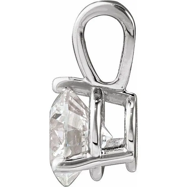 Solitaire Pendant Image 2 J. Meredith Jewelers Delafield, WI