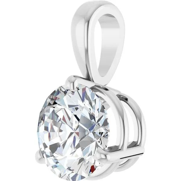 Solitaire Pendant Image 2 John E. Koller Jewelry Designs owasso, OK