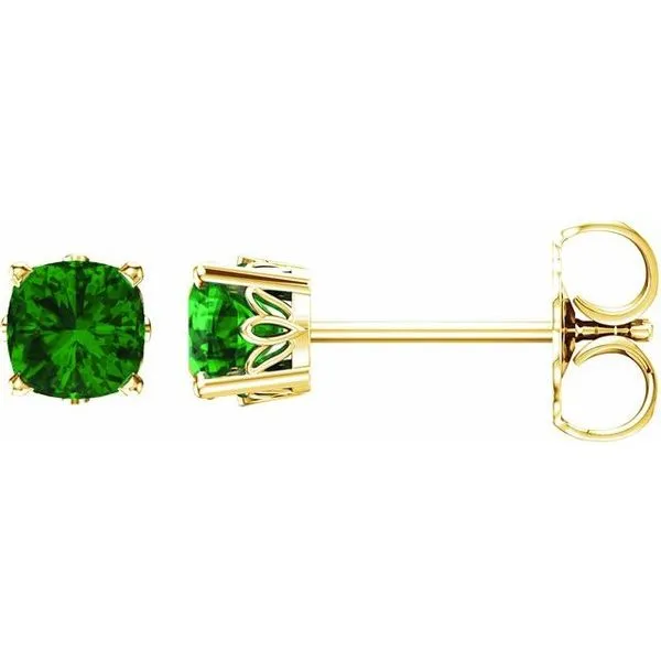 Cushion 4-Prong Scroll Setting® Stud Earrings Rebel Diamonds New Hampton, IA