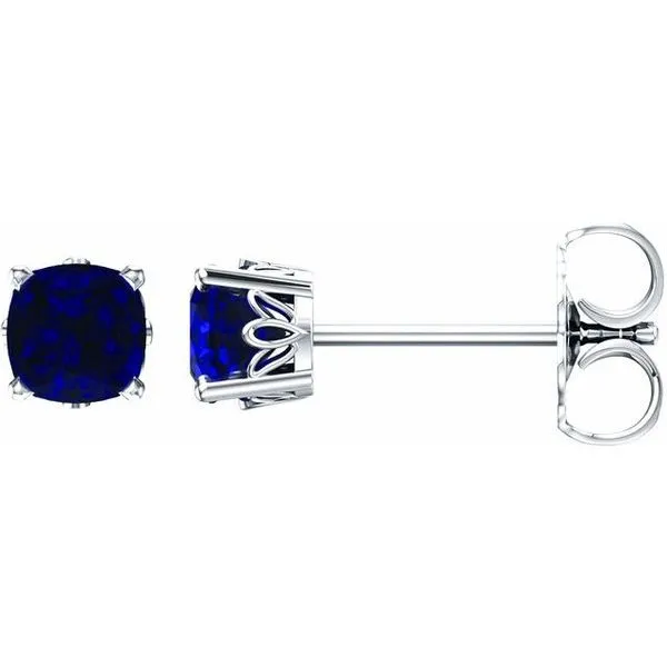 Cushion 4-Prong Scroll Setting® Stud Earrings Rebel Diamonds New Hampton, IA