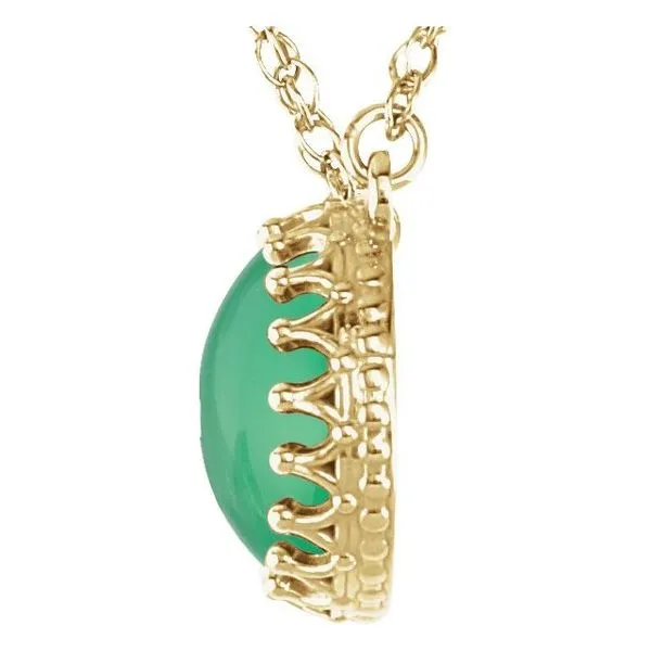 Cabochon Crown Necklace Image 2 Cherry Street Jewelers Tulsa, OK