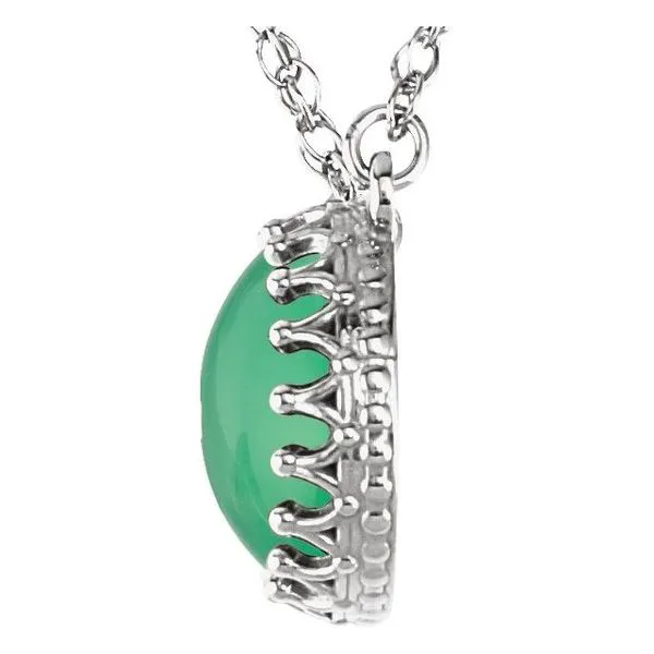 Cabochon Crown Necklace Image 2 J. Meredith Jewelers Delafield, WI