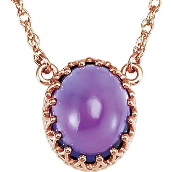 Cabochon Crown Necklace Hopman Jewelers Elkhart, IN