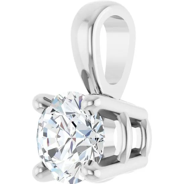 Solitaire Pendant Image 2 J. West Jewelers Round Rock, TX