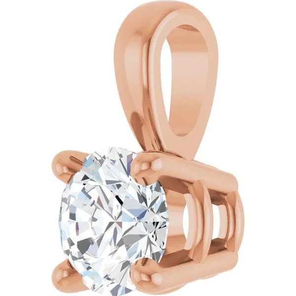 Solitaire Pendant Image 2 J. Meredith Jewelers Delafield, WI