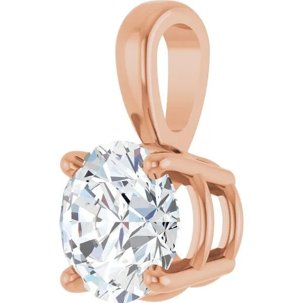 Solitaire Pendant Image 2 Trenton Jewelers Ltd. Trenton, MI