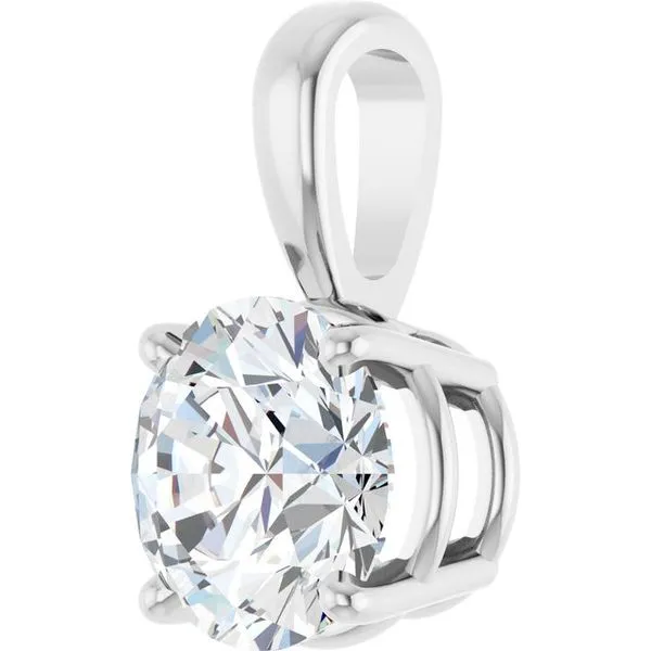 Solitaire Pendant Image 2 Long Jewelers Chesapeake, VA