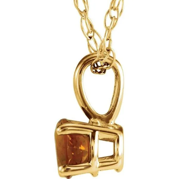 Youth Birthstone Necklace Image 2 Blue Heron Jewelry Company Poulsbo, WA