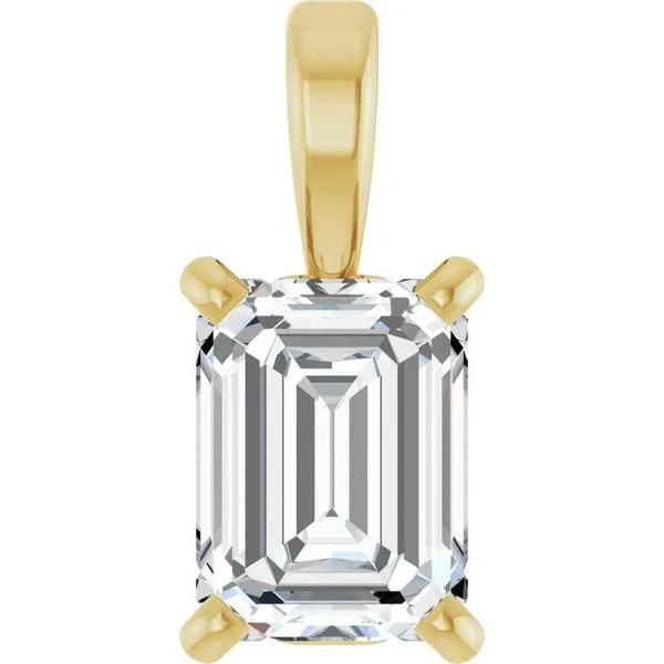 Emerald 4-Prong Solitaire Pendant Smith Jewelers Franklin, VA