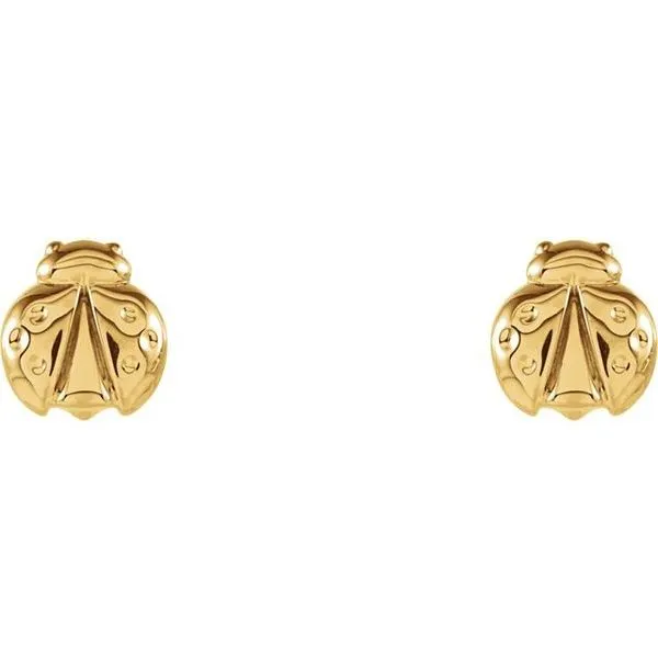 Lady Bug Earrings Image 2 Hopman Jewelers Elkhart, IN