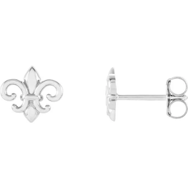 Fleur-de-lis Earrings Jewelry Design Studio Jensen Beach, FL