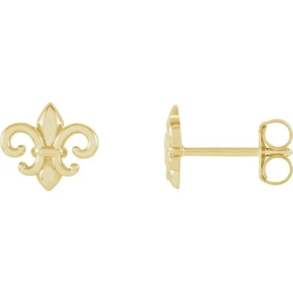 Fleur-de-lis Earrings Hopman Jewelers Elkhart, IN
