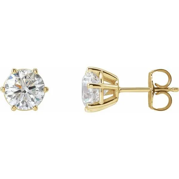 Round 6-Prong Stud Earrings Moseley Diamond Showcase Inc Lexington, SC