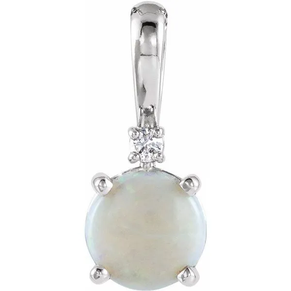 Round 4-Prong Cabochon Pendant Arnold's Jewelry and Gifts Logansport, IN