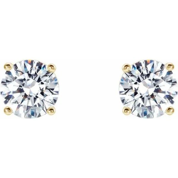 Round 4-Prong Stud Earrings Image 2 Arnold's Jewelry and Gifts Logansport, IN