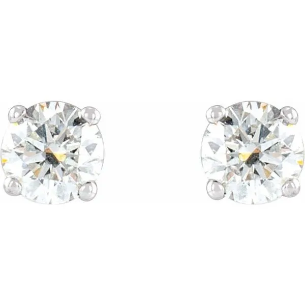 Round 4-Prong Stud Earrings Image 2 Arnold's Jewelry and Gifts Logansport, IN